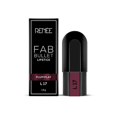 Renee Fab Bullet Lipstick L 17 Plum Play 1.5gm - Lipsticks
