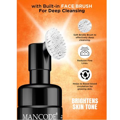 Mancode Brightening Vitamin C Foaming Face Wash 150 ml - Face Wash & Cleansers