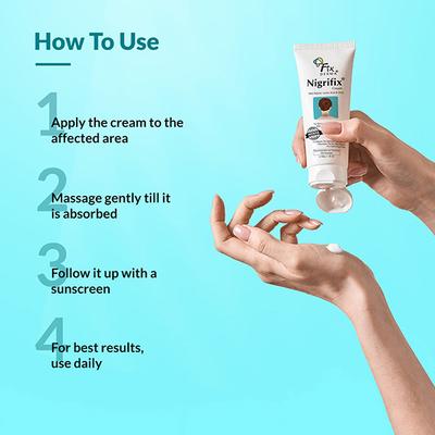 Fixderma Nigrifix Cream For Dark Neck, Ankles, Knuckles, Elbows, Underarm Whitening (50 g) - Lotions & Creams