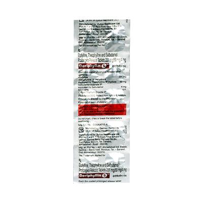 Deriphyllin S Tablet 10'S - Asthma/COPD-Ast