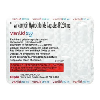 Vanlid 250mg Capsule 10'S - Bacterial Infections-OAB