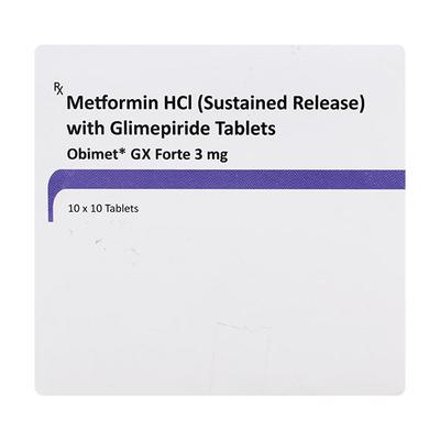 OBIMET GX3 FORTE Tablet 10's - Diabetes-Ant