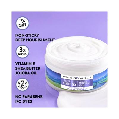 Find Your Happy Place Under The Starlit Sky Souffle Body Butter Chamomile & Rosemary 200 gm - Body Butter