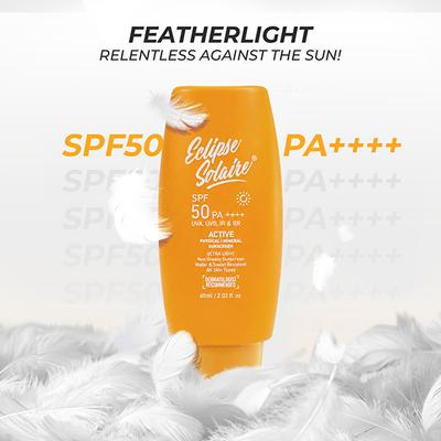 Eclipse Solaire Active Sunscreen SPF 50 PA+++ 60 ml - Face Sunscreen