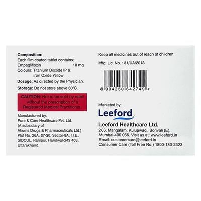 EMPIFORD 10 Tablet 10's - Diabetes-Ant