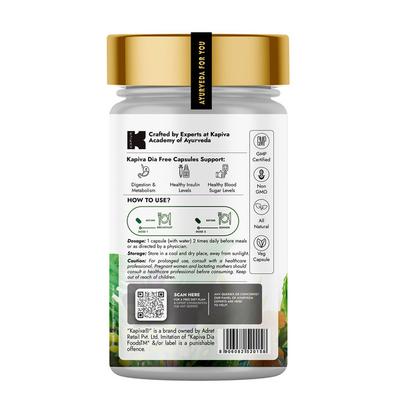 Kapiva Dia Free Capsules 60's - Diabetes Care (Ayush)