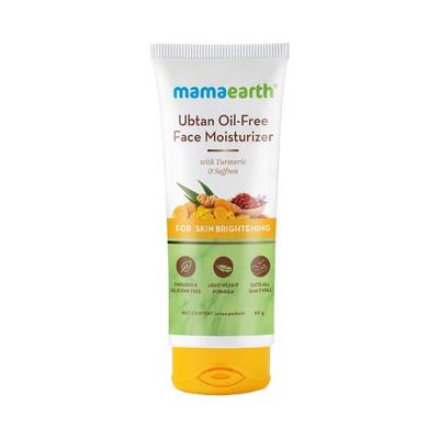 Mamaearth Ubtan Oil Free Face Moisturizer with Turmeric & Saffron for Skin Brightening 80gm - Face Moisturizers