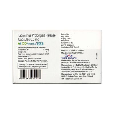 ODVENTA 0.5 Capsule 10's - Auto Immune Disease-Imm