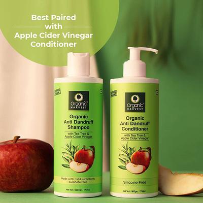 Organic Harvest Anti Dandruff Shampoo With Tea Tree & Apple Cider Vinegar 500 ml - Shampoos