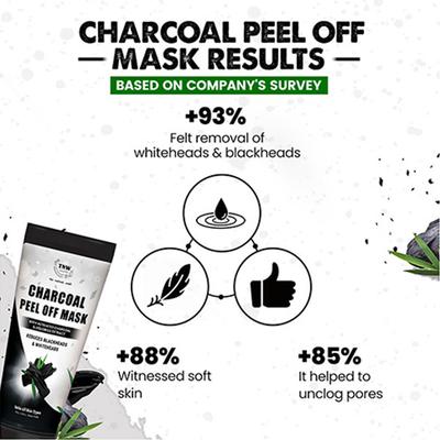 TNW The Natural Wash Charcoal Peel Off Mask With Activated Charcoal And Liquorice Extracts 100 gm - Masks & Peels