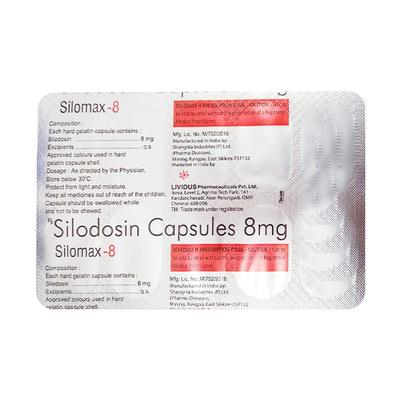 SILOMAX 8 Capsule 10's - Bladder And Prostate Disorders-Dru