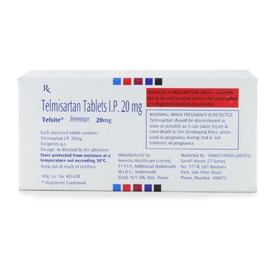 Telsite 20mg Tablet 15'S - Hypertension-Ang