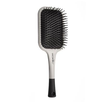 Ikonic Artistic Paddle Brush White And Black 1's - Hair Brushes