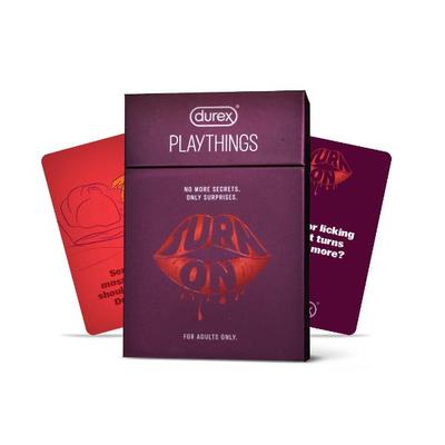 Durex Playthings Turn On - Card Game for Couples 1's - Intimate Tools & Accessories