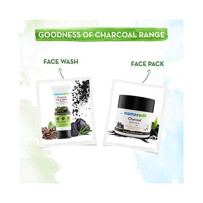Mamaearth Charcoal Face Pack with Activated Charcoal and Glycolic Acid 100 gm - Face Packs