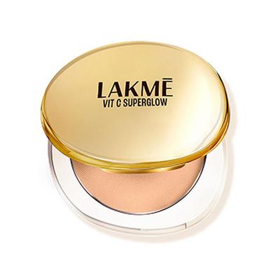 Lakme Makeup+Skincare Vitc Superglow Skin Perfecting Compact Nude20 8 gm - Compact Powder