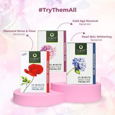 Organic Harvest 30-Minute Make Over Facial Kit Organic Gold - Age Reversal 1's - Facial Kits