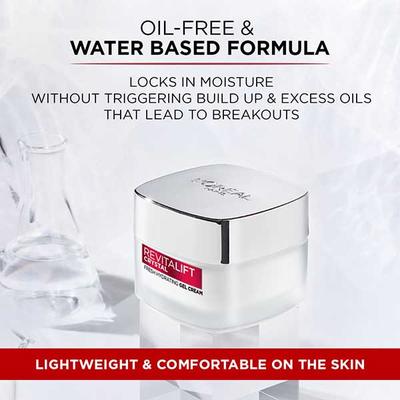 L'Oreal Paris Revitalift Crystal Fresh Hydrating Gel Cream, Oil-Free Face Moisturizer With Salicylic Acid 50 ml - Face Moisturizers