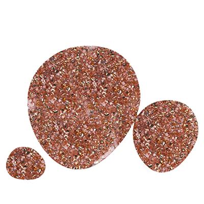 Color Fx Hyper-Gloss Top Coat Rose Gold Glitter finish 21 toxin free Non-yellowing - 173 9 ml - Nail Polish