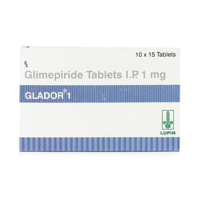 GLADOR 1mg Tablet 15's - Diabetes-Ant
