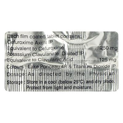 C Furo CV 375mg Tablet 6'S - Bacterial Infections-Cep