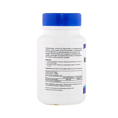 Healthvit Nianeed-500 Niacinamide 500mg-Tablets 60's - Herbal Dietary Supplement