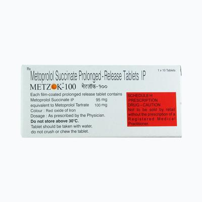 Metzok 100mg Tablet 10'S - Hypertension-Bet
