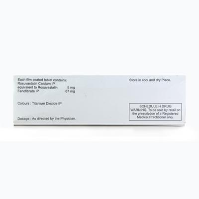 Rosumac F 5mg Tablet 10'S - High Cholesterol-Dys