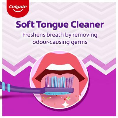 Colgate Zig Zag+ Anti-Bacterial Toothbrush - Soft (Pack of 6) - Toothbrushes