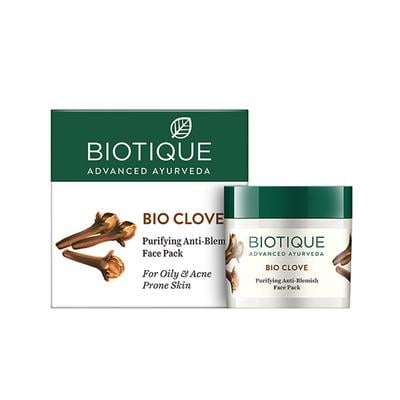 Biotique Bio Clove Purifying Anti Blemish Face Pack - Oily & Acne Prone Skin 75 gm - Face Packs