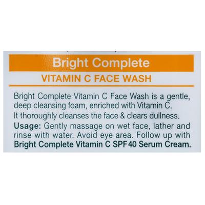 Garnier Bright Complete VITAMIN C Facewash 50 gm - Face Wash & Cleansers