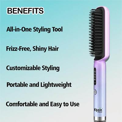Ktein 2-In-1 Hot Air Ion Dryer Brush and Styler 10 g - Multi-Stylers