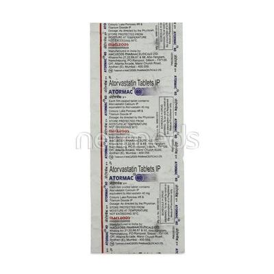 Atormac 40mg Tablet 10'S - High Cholesterol-Dys
