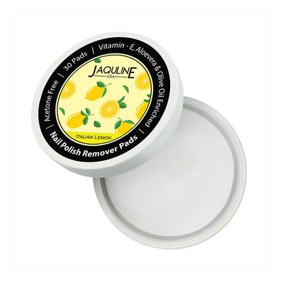 Jaquline USA Nail Polish Remover Pads Italian Lemon (Pack of 30) 1's - Nail Polish Remover