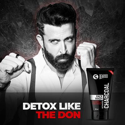 Beardo 3-in-1 Face Wash - Activated Charcoal 100ml - Face Wash & Cleansers