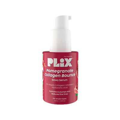 PLIX Pomegranate Collagen Bounce Serum for Reducing Fine Lines & Wrinkles, Vegan Collagen Booster for Plump & Contoured Skin 30 ml - Face Gels