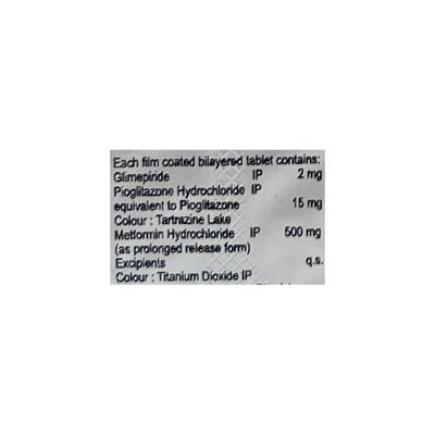 GLIMICUT MP 2 Tablet 10's - Diabetes-Ant