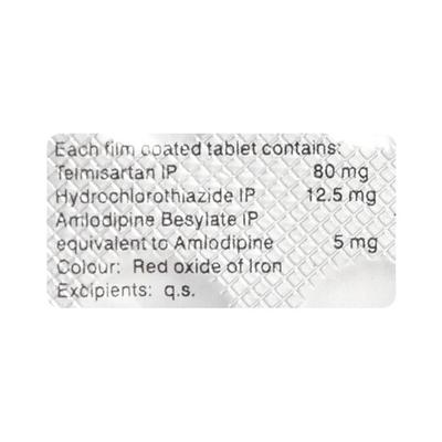 Tazloc Trio 80mg Tablet 10'S - Hypertension-Ang