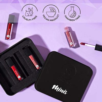 Sugar Cosmetics Smudge Me Not Mini Lipstick Set - Bestseller 4.4 gm - Lip Kits & Palettes