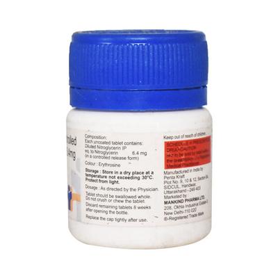 Nitrolong 6.4mg Tablet 30'S - Angina