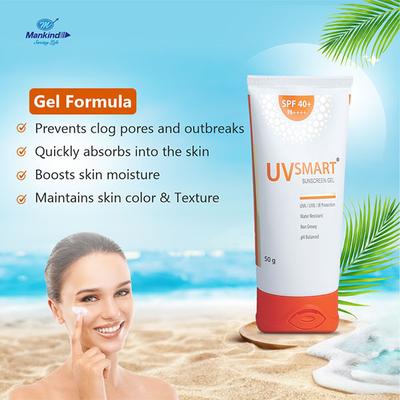 Uvsmart SPF 40+ PA++++Sunscreen Gel 50gm - Sunscreen Preparations-Emo