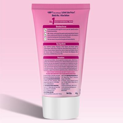 VI-John Feather Touch Hair Removal Cream Rose & Aloe Vera Tube for Normal Skin 40 gm - Shaving Creams