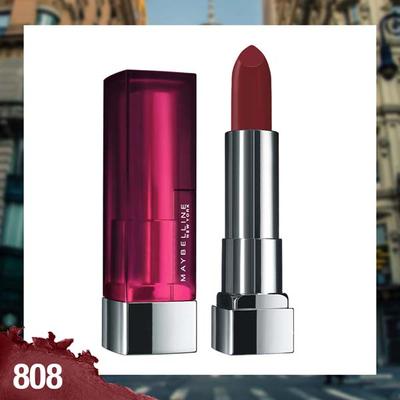 Maybelline New York Color Sensational Powder Matte Lipstick, Plum Perfection 808 3.9gm - Lipsticks