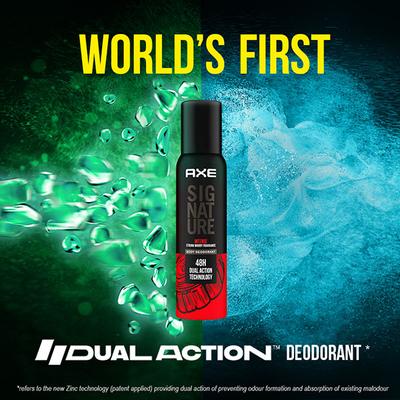 Axe Signature Intense Strong Woody Fragrance Body Deodorant 72H Dual Action Technology 154ml - Men Deodorants/Roll-Ons