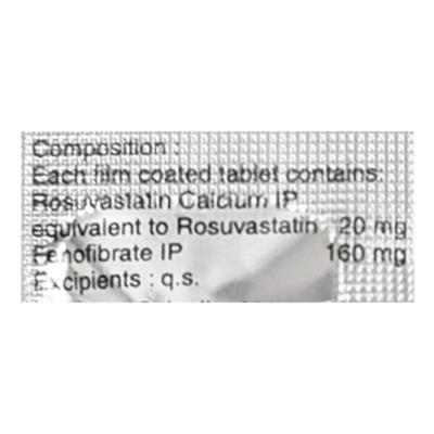 Roseday F 20mg Tablet 10'S - High Cholesterol-Dys