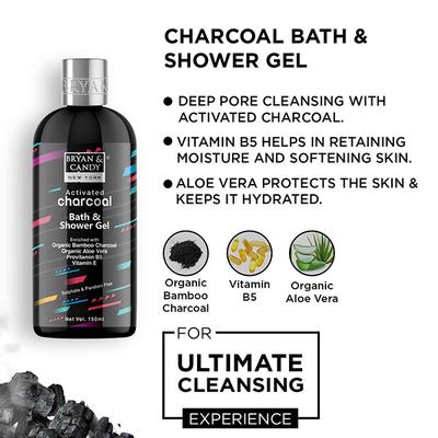Bryan & Candy Charcoal Kit for Men & Women 550ml 5's - Creams/Oils/Lotions