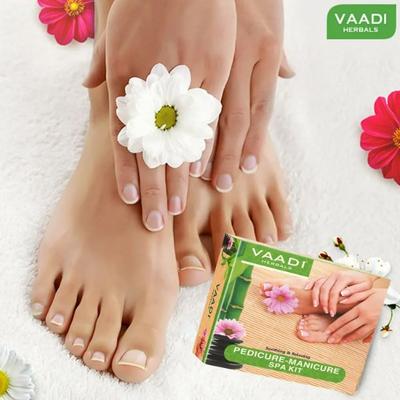 Vaadi Herbals Soothing & Relaxing Pedicure-Manicure Spa Kit 135gm - Manicure & Pedicure Kits