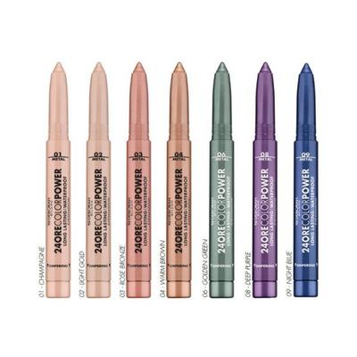 Deborah Milano 24Ore Color Power Long Lasting & Waterproof Eyeshadow Stick 08 Deep Purple 1.4 gm - Eyeshadow, Bases & Primers