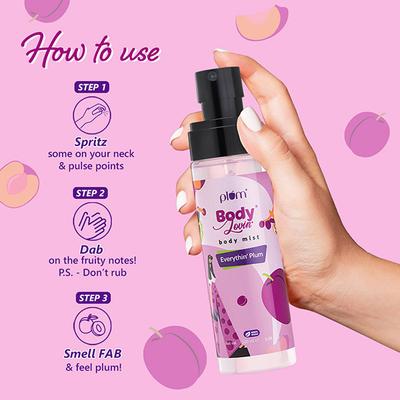 Plum Bodylovin' Everythin' Plum Body Mist, Fruity Fragrance Perfume Body Spray 100 ml - Body Mist/Spray