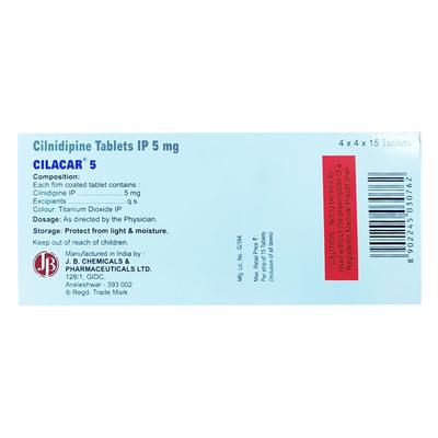 CILACAR 5 Tablet 15's - Hypertension-Cal